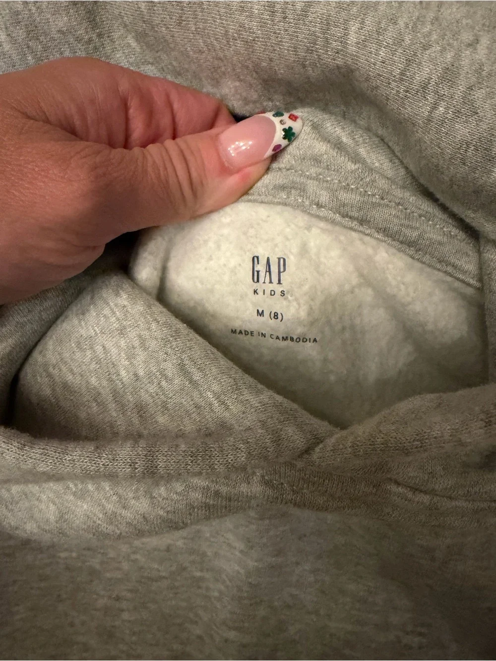 GAP Light Gray Turtleneck Hoodie